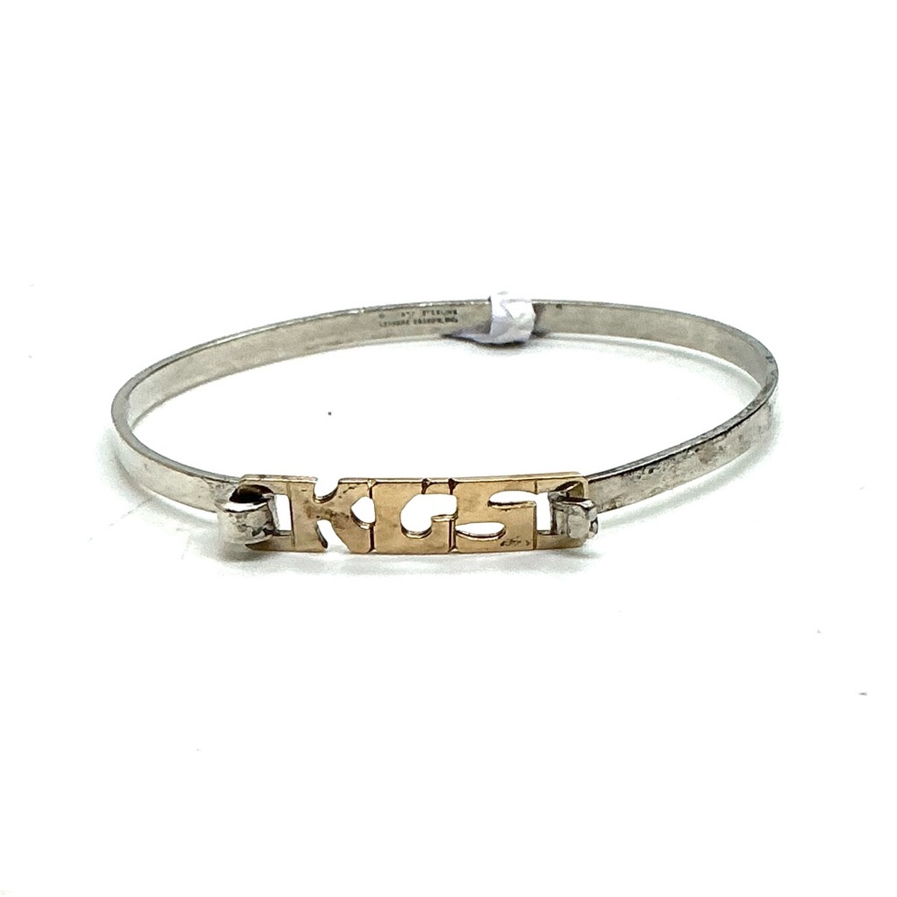 14k and Sterling Designer Doskow Bangle